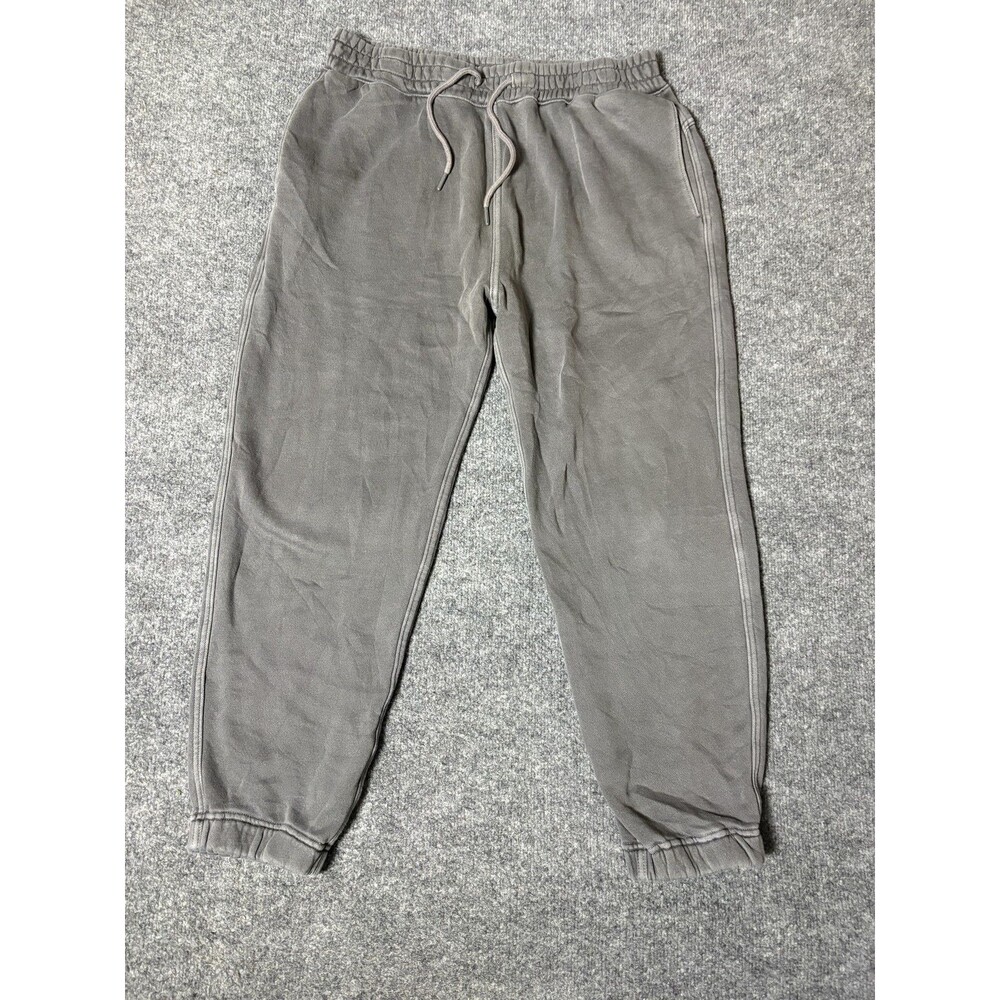 Abercrombie & Fitch Sweatpants Mens M Gray Soft AF Fleece Elastic Waist